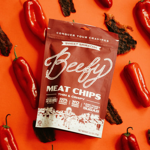 Sweet Sriracha Meat Chips