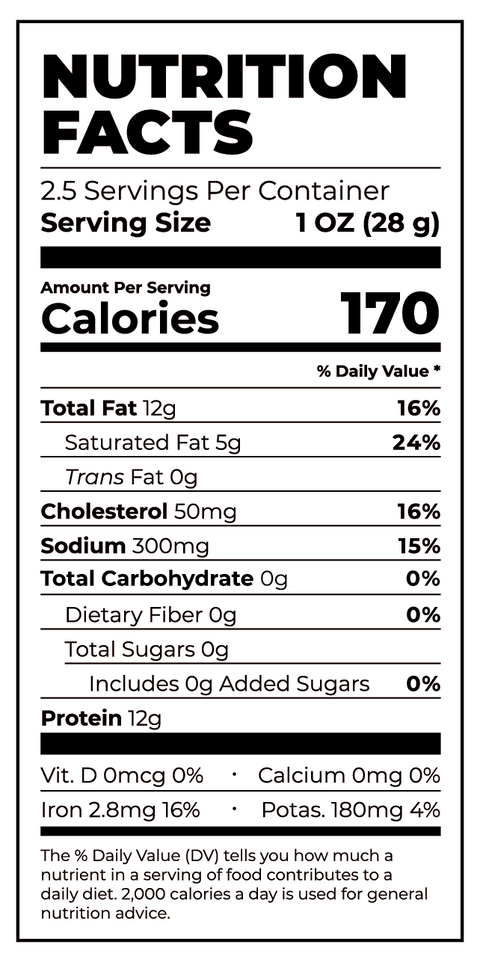Spicy Cayenne Meat Chips, 2.5oz