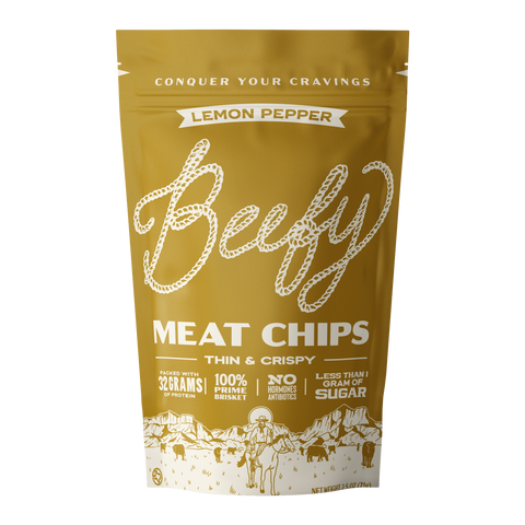 Lemon Pepper Meat Chips, 2.5oz