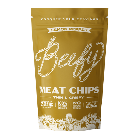 Lemon Pepper Meat Chips, 5oz
