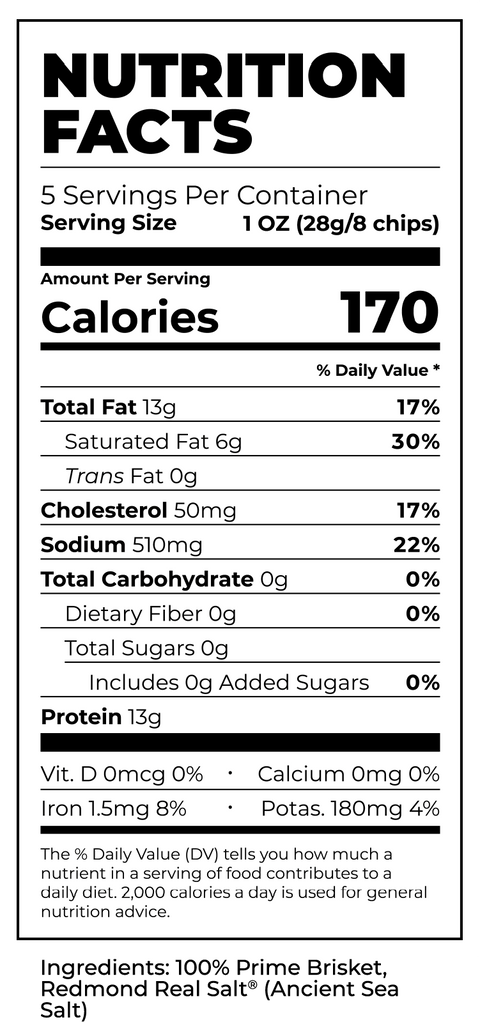 Original Meat Chips, 5oz